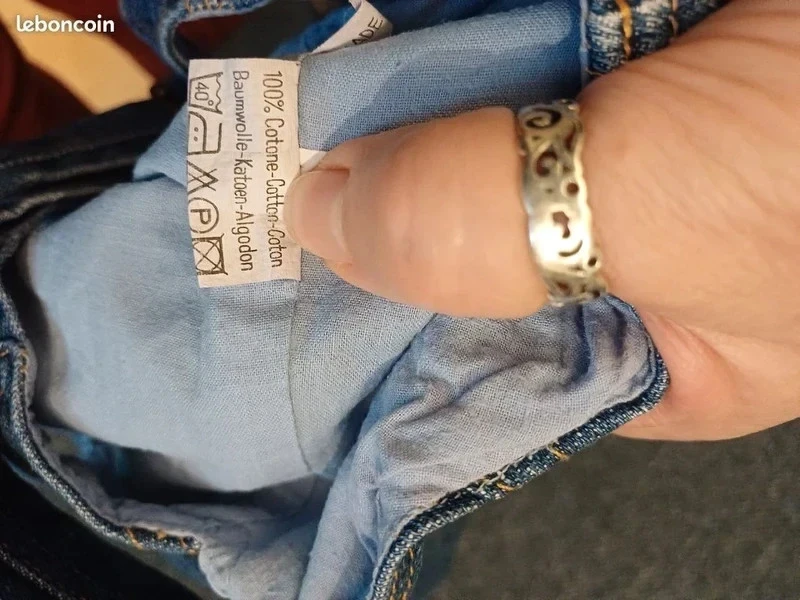 1-year-old denim overalls – photo 6